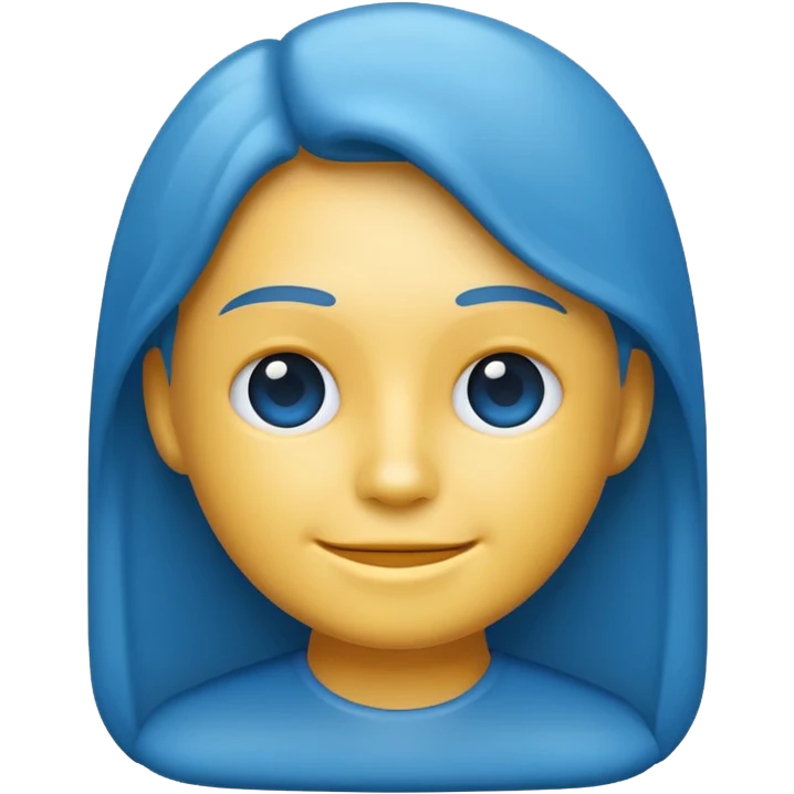 LinkedIn icon, classic emoji style, blue color, simplified, no text, suitable for messaging emoji