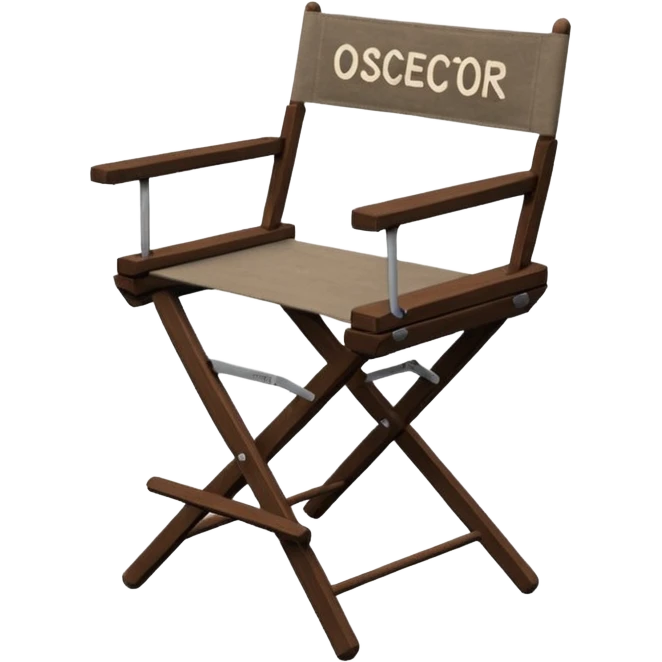 Director’s chair – "osca" foldable chair with “Director” text. emoji