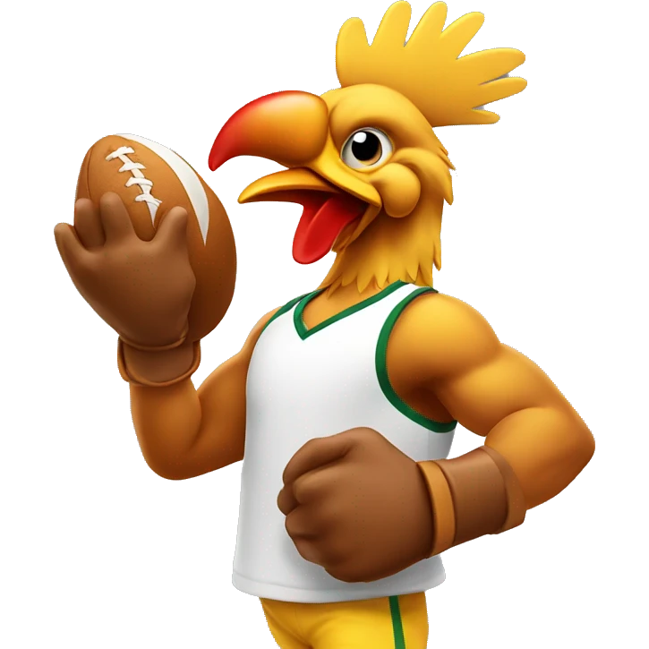 Athlete chicken emoji