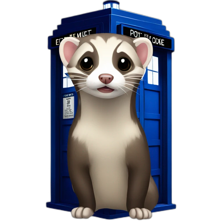 ferret tardis emoji