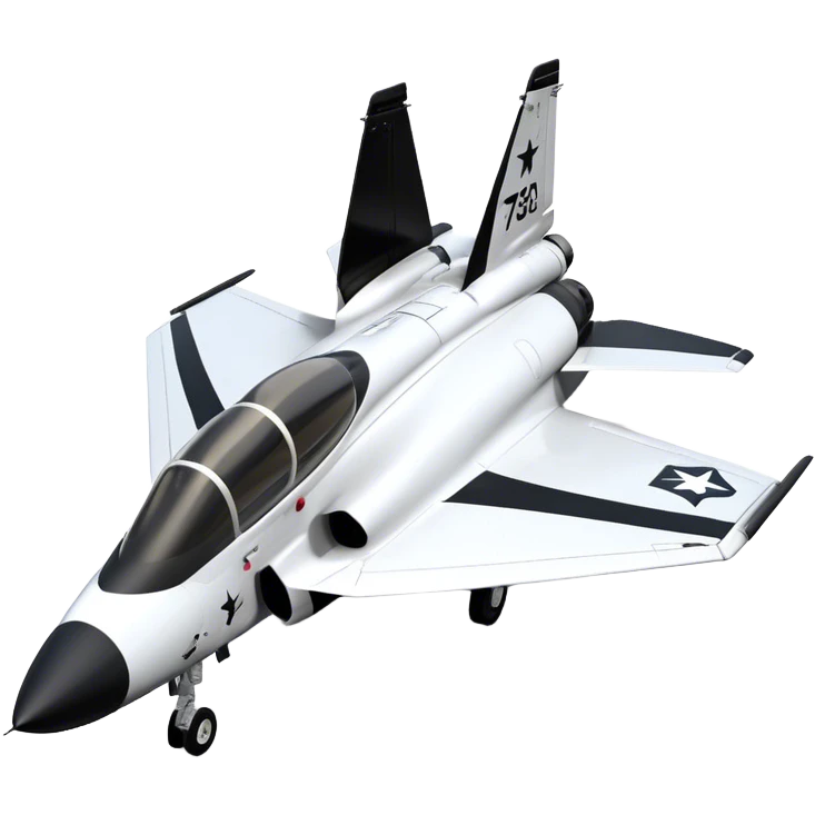 Jet Trainer - T-38 Talon - Northrop Grumman (Model Year: 2021) (Iconic colour: White and black) emoji