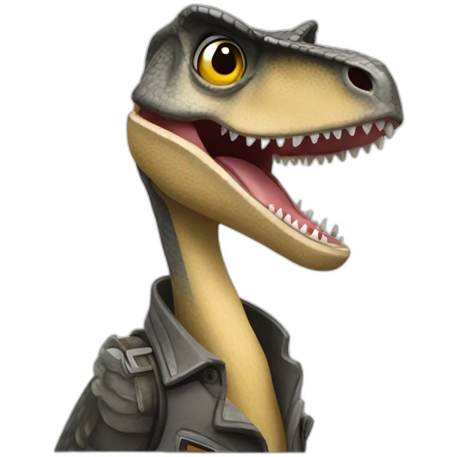 velociraptor with thumbs up emoji