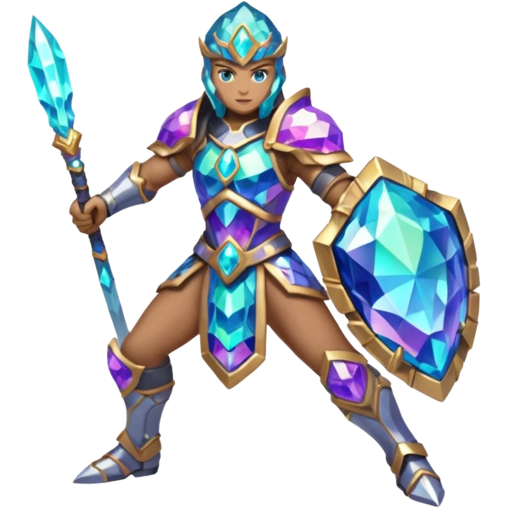 crystal geode warrior emoji