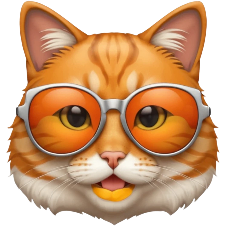 Cat wearing sunglasses emoji