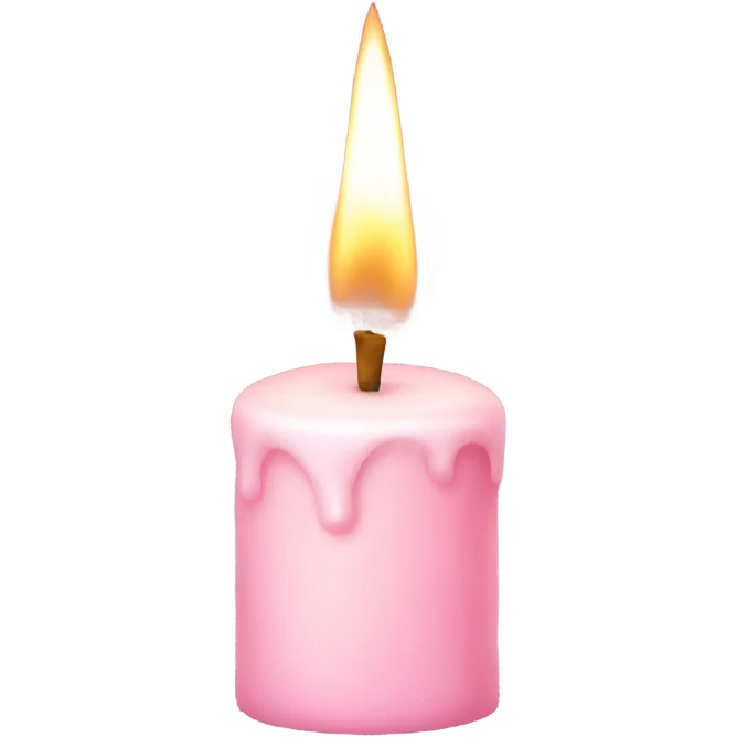 light pink candle emoji