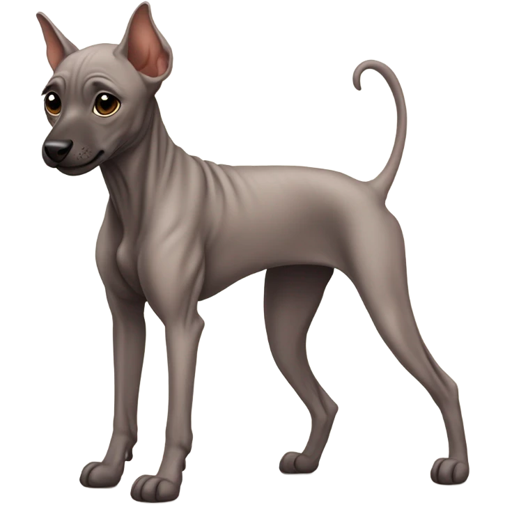 cute Xoloitzcuintle emoji