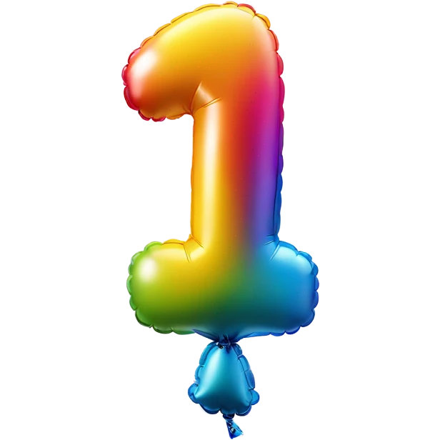 Balloon Number (1)￼￼ emoji