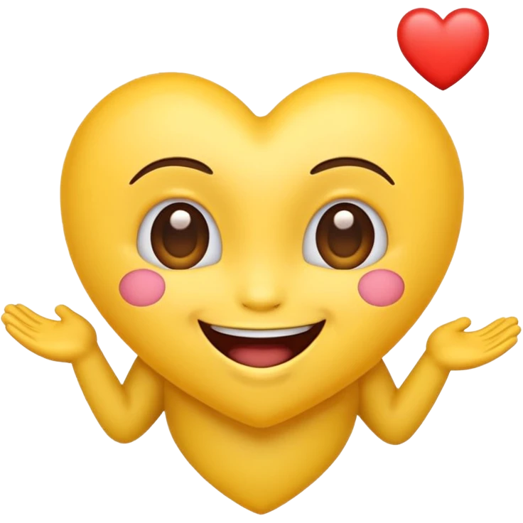 Emoji in love and excited emoji