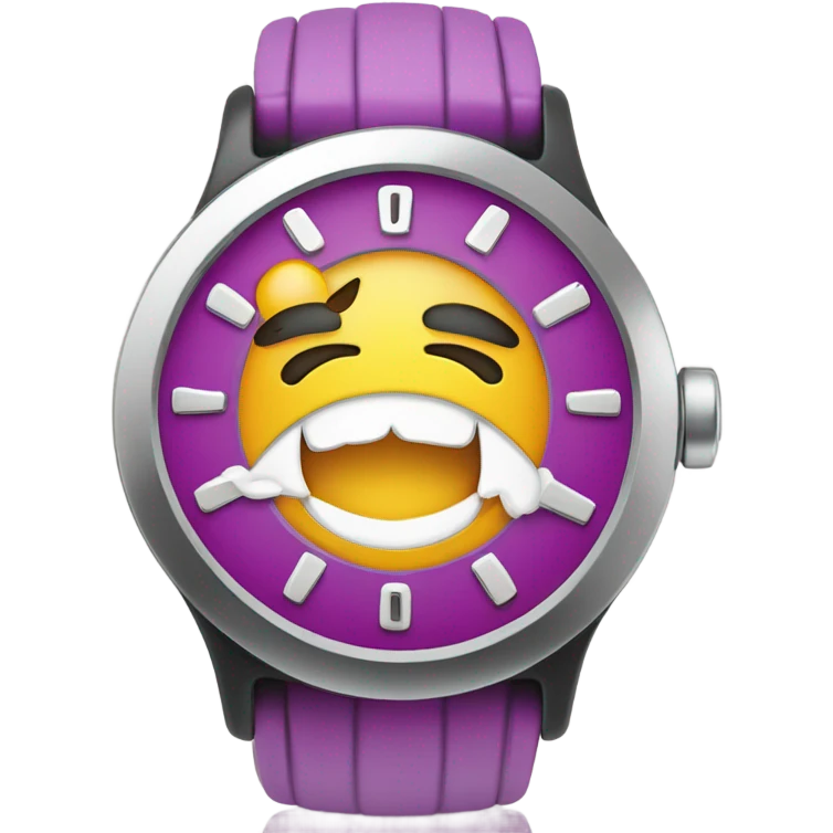 watch wioth happy face on it emoji