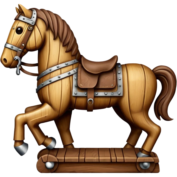 wooden horse trojan emoji