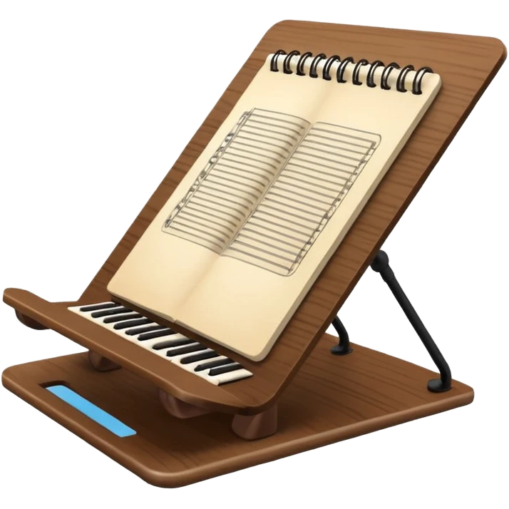 music notebook stand emoji