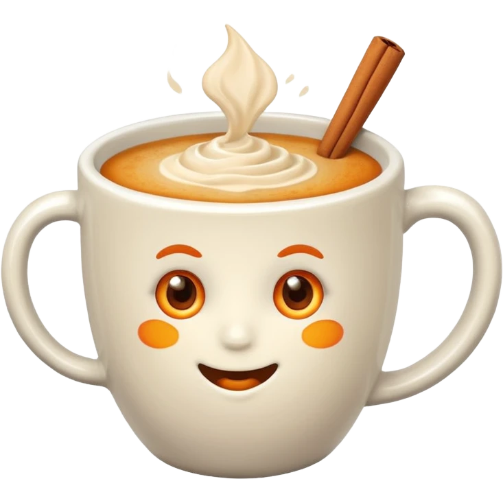 Orange spiced latte emoji