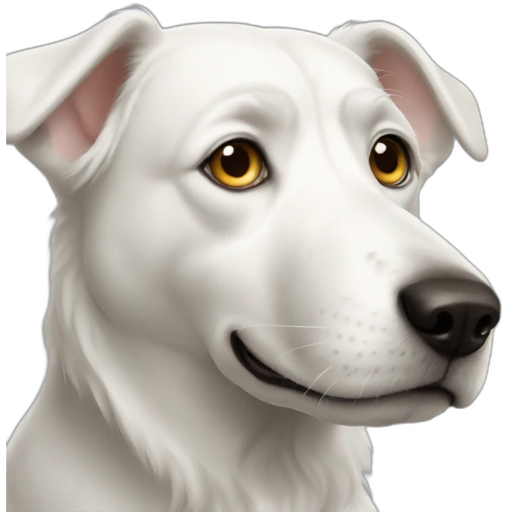 WHITE DOG emoji