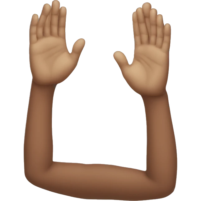 boy hands all the way up above head. And hands are fold, like we do namaste emoji