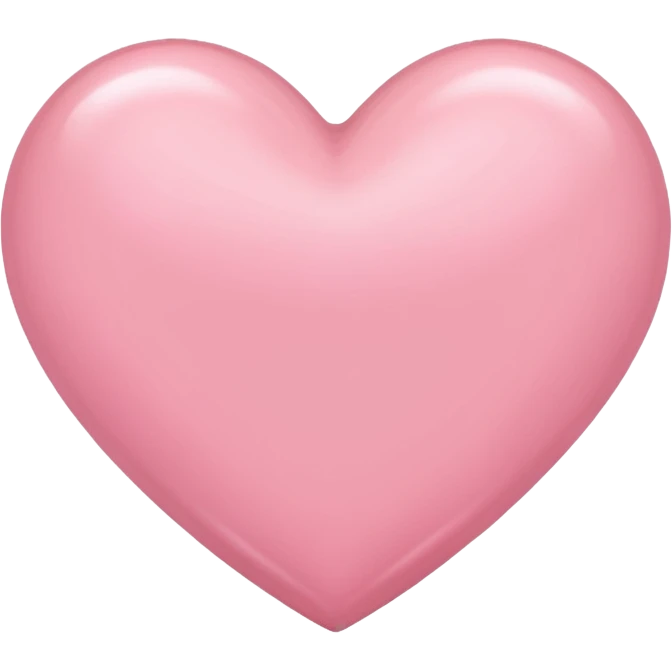 Light pink heart emoji
