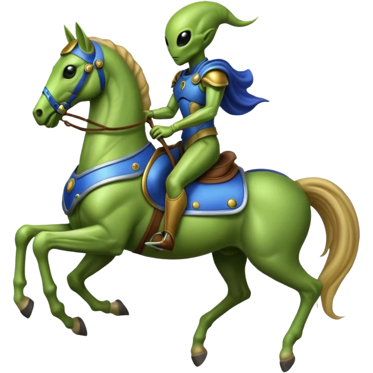 Alien on horse emoji
