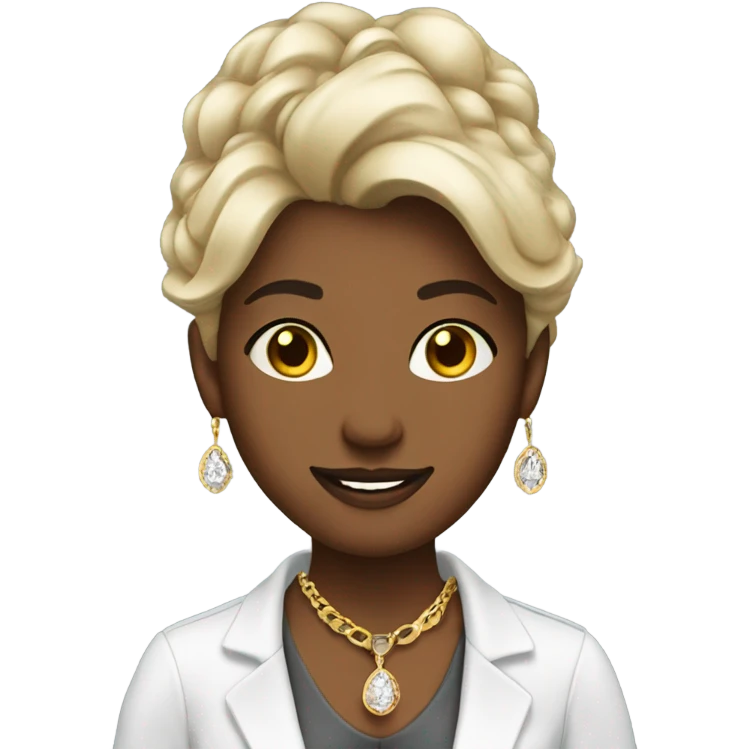 Boujee jewelry store worker  emoji