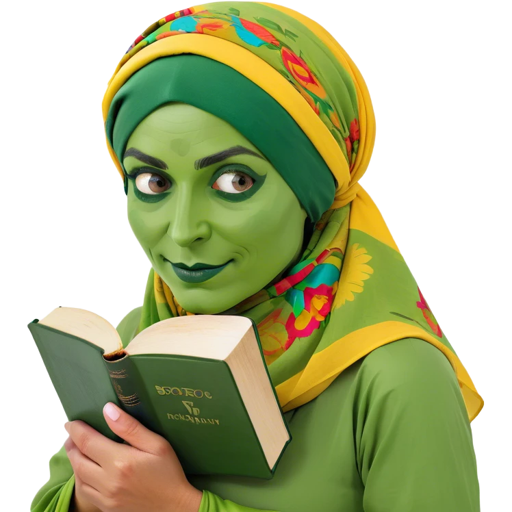 Black woman holding bible emoji