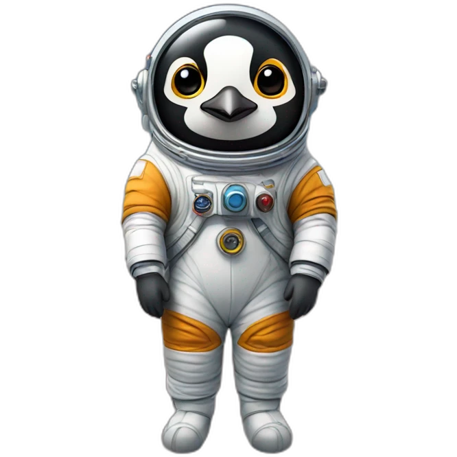 Pinguin As an Astronaut emoji