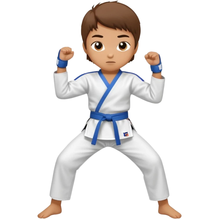Taekwondo pose Kid  emoji