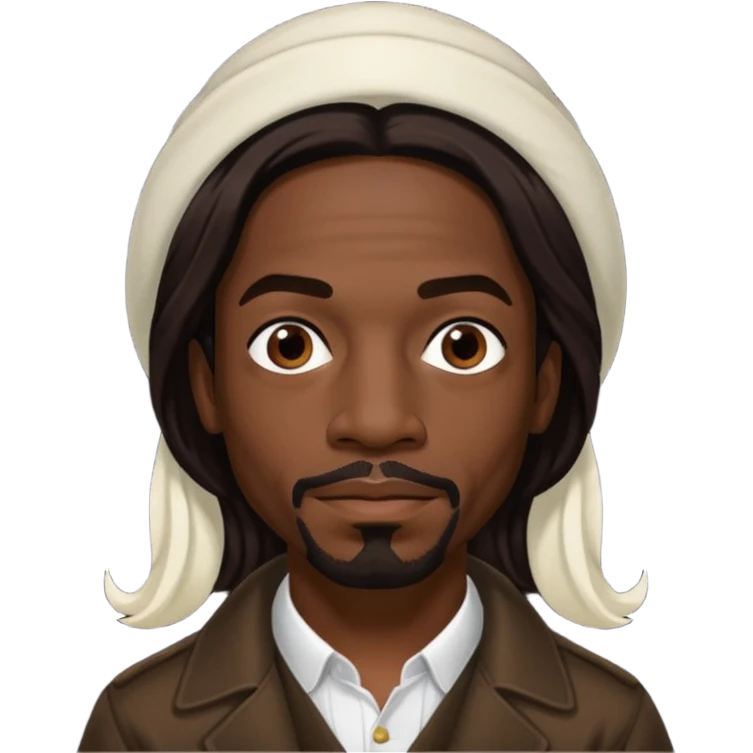 Andre 3000 with long dark brown hair emoji