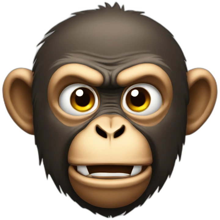 Angry monkey  emoji