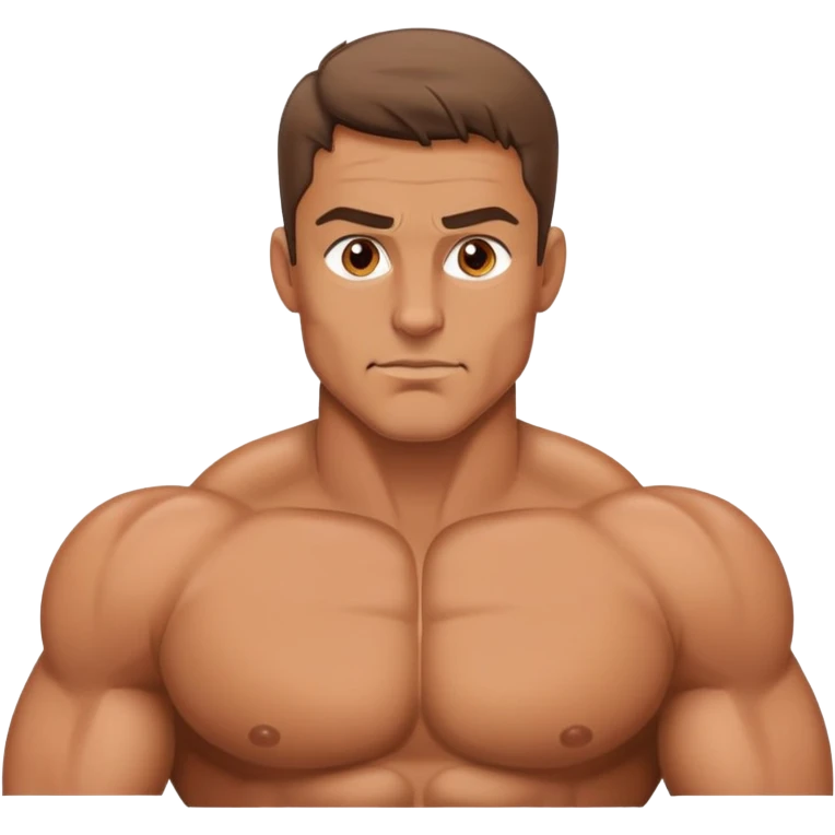 man with large pecs emoji