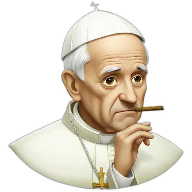 pope-smoking-weed emoji