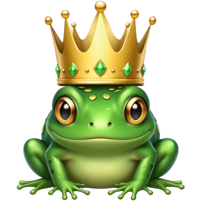 Frog with a crown emoji