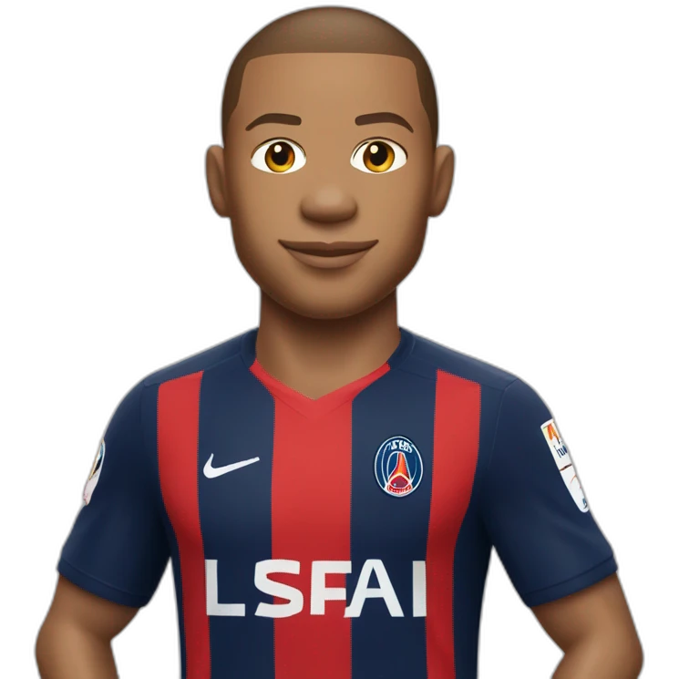 Mbappe avec le maillot du losc emoji