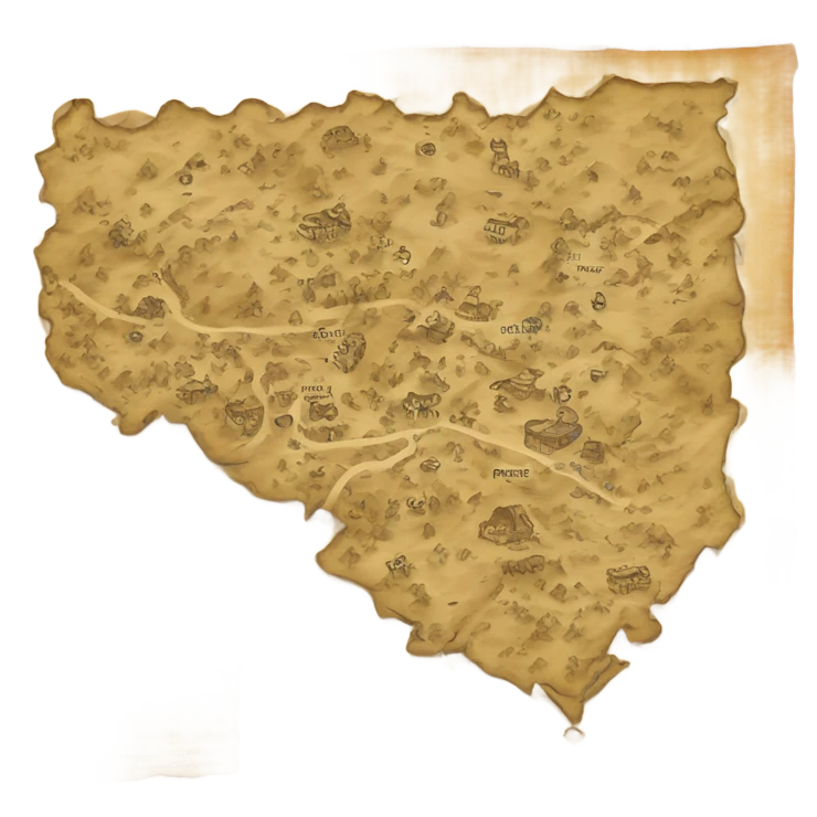 old paper map emoji