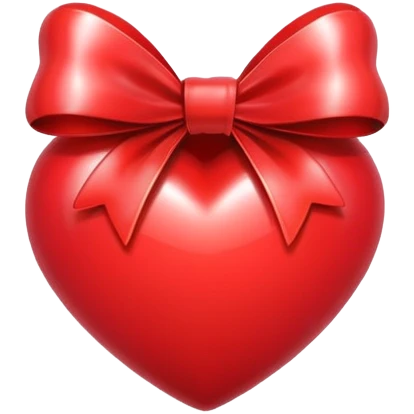 Corazón con moño  emoji