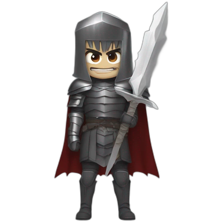 angry berserk guts with large claymore without guard emoji