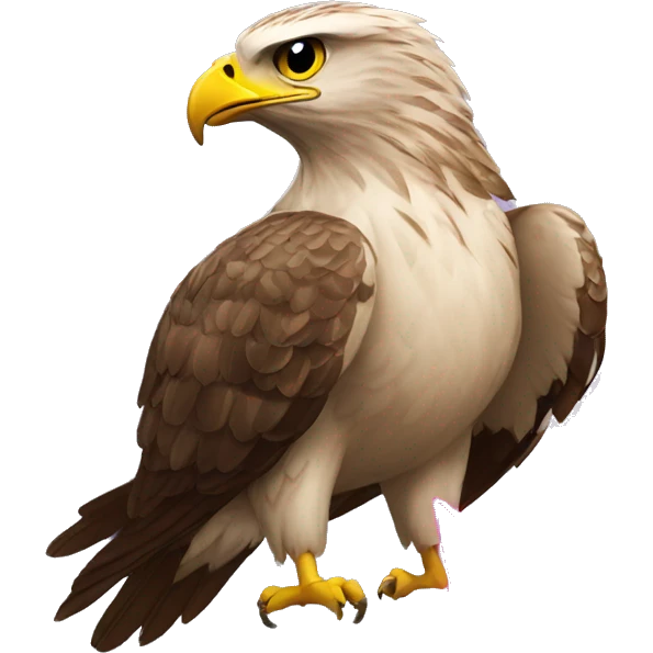 a hawk with a lightning bolt inside emoji