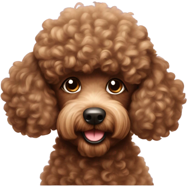Brown Poodle emoji