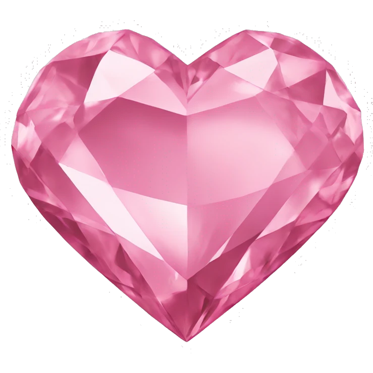 Pink Diamond heart emoji