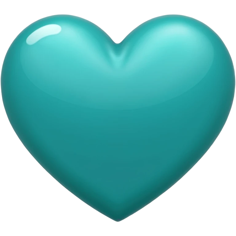 Ios Teal heart emoji emoji