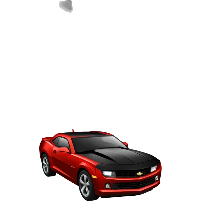 Camaro noir et rouge emoji