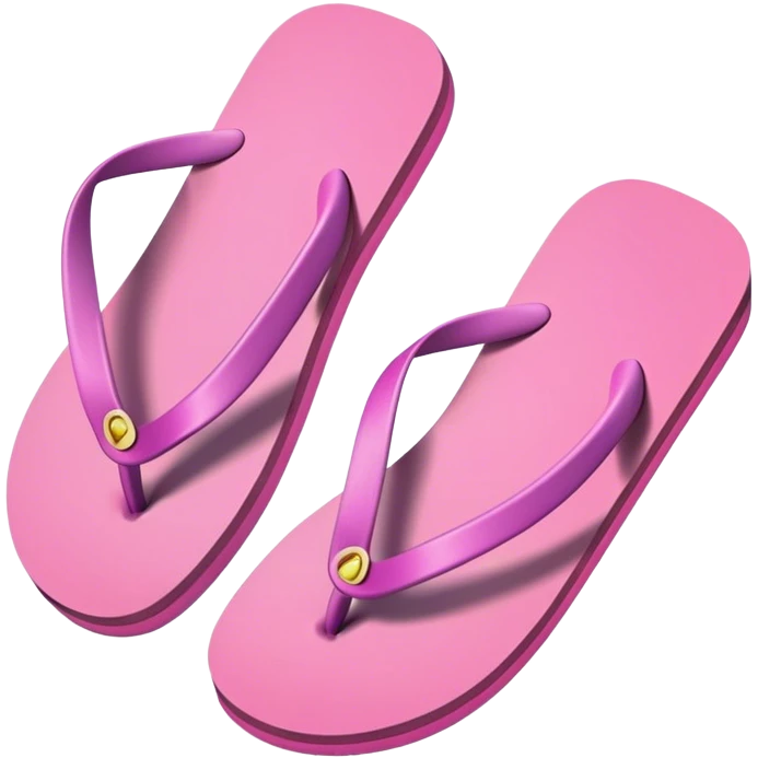 Cute beach flip flops emoji