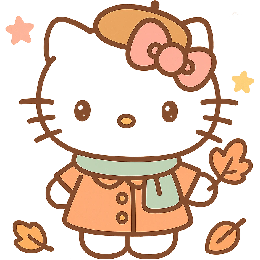 Hello Kitty Autumn Style emoji