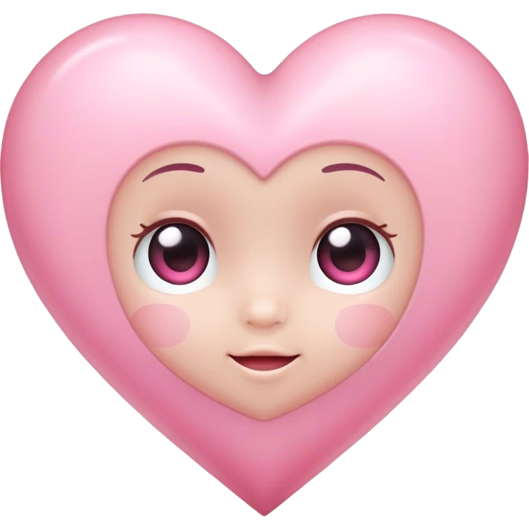 Baby pink heart emoji