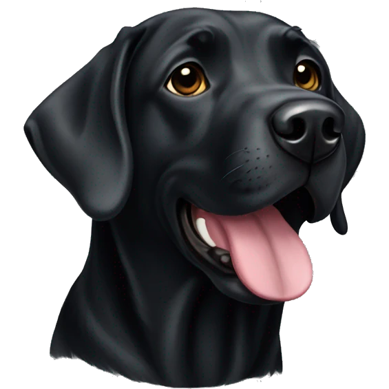 black lab emoji