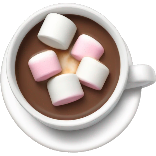 Hot chocolate with marshmallows  emoji