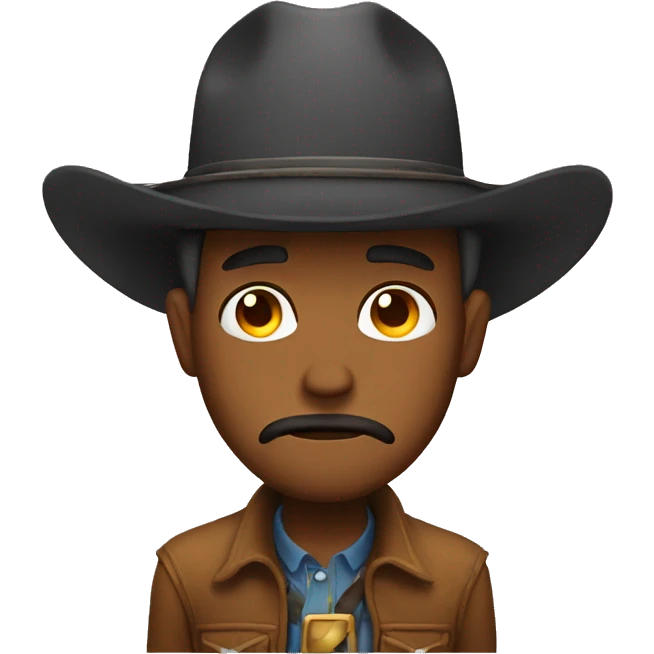 Sad cowboy emoji