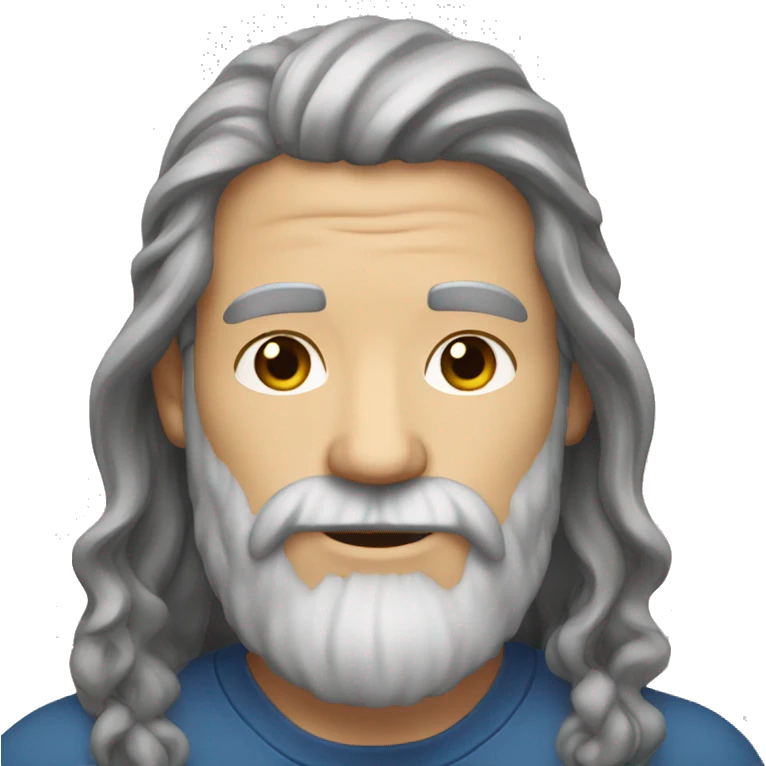 a boomer long hair and beard  emoji