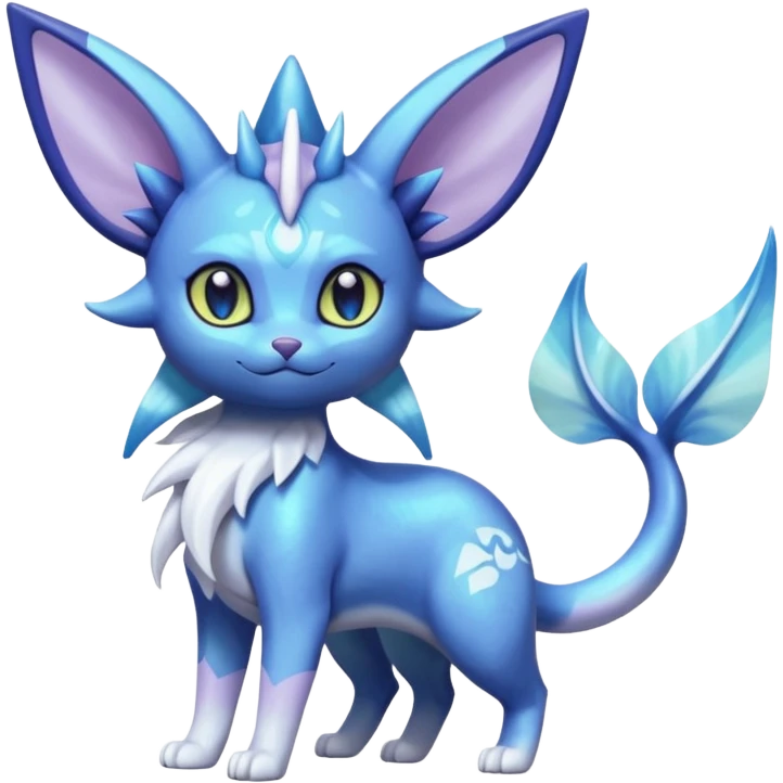 Espeon-Vaporeon-Meowstic-Fakémon-hybrid-creature (full body)  emoji