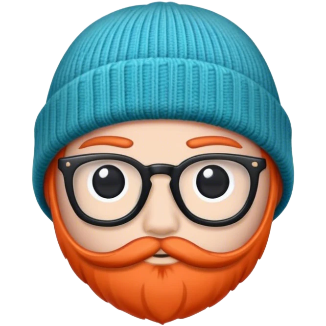 Hipster beanie hat emoji
