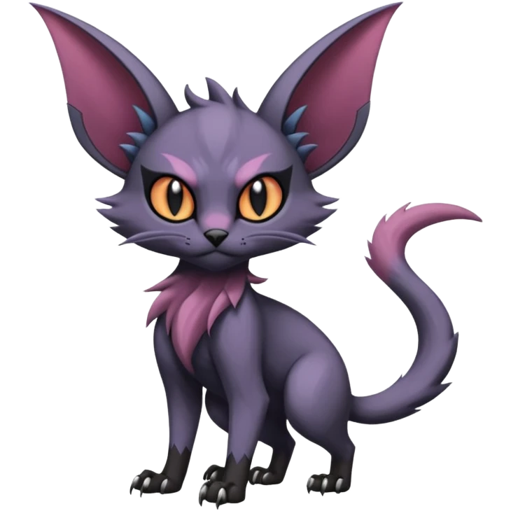 dark edgy dull pointy edgy Noivern-Noibat-Purloin-Torracat-Lykoi-Caracal-bat-cat-Fakemon-fusion-hybrid-creature emoji