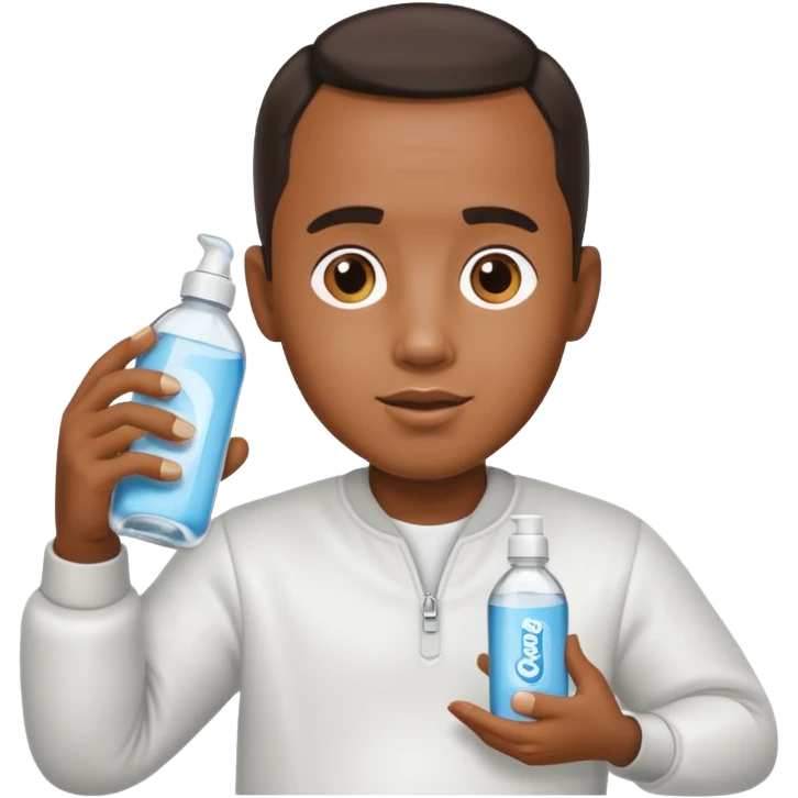 Diddy holding baby oil  emoji