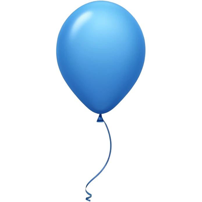 blue balloon long emoji